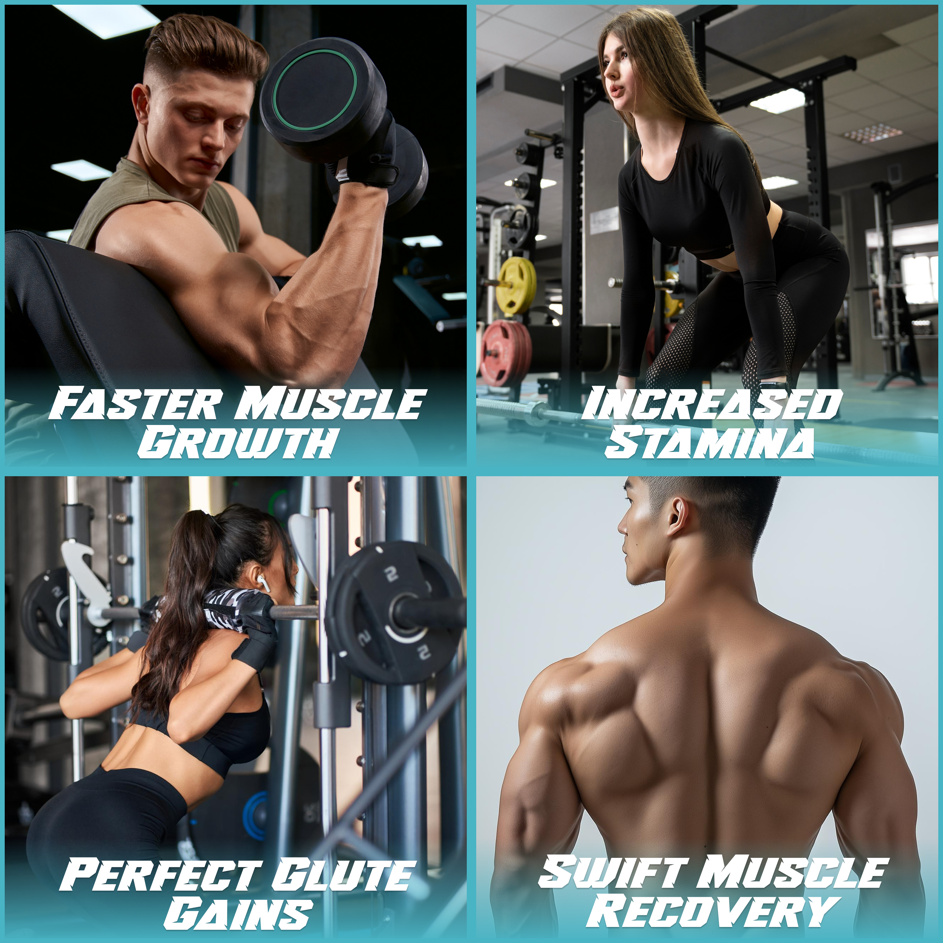 THRIVE+ creatine benefits for stamina, strength, glutes, recovery