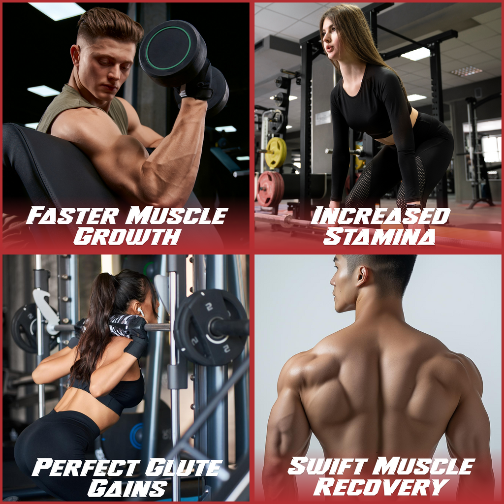 THRIVE+ strawberry creatine gummies benefits for growth, stamina, recovery